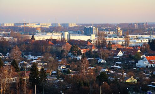 建筑,现代建筑,民居,城镇,天空,道路,公路,俯瞰,植物,树叶,树木