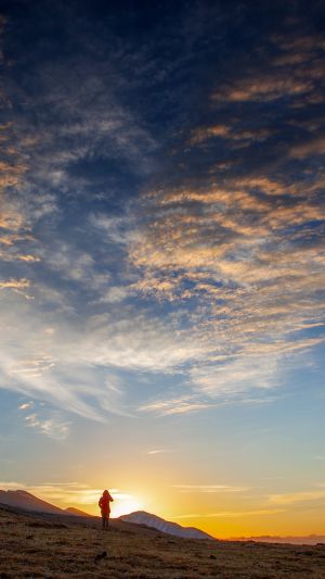 自然风光,山川,霞光,天空,全景