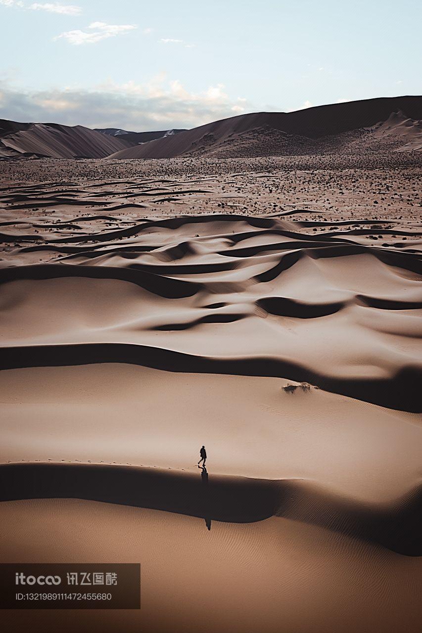 沙漠,自然风光,内蒙古