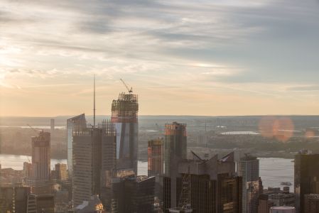 城镇,都市,全景,现代建筑,高楼大厦,建筑,天空