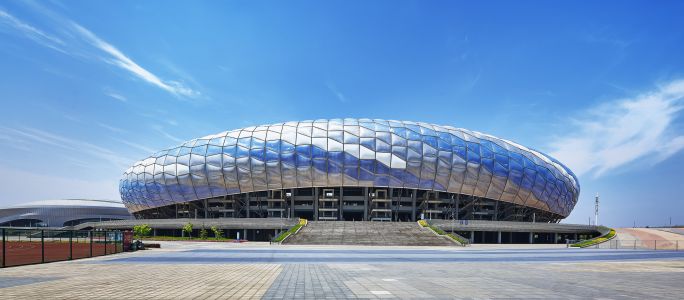 大连体育中心,城镇,建筑,自然风景,天空