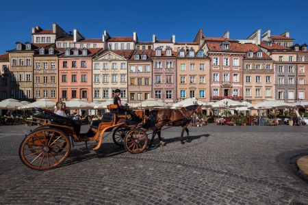 波兰,华沙,城镇,建筑,历史古迹,国外,交通工具,摩托车,自行车
