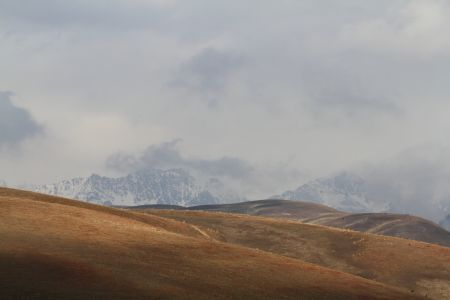 自然风光,雾,山川,雪山