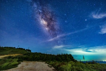 星空,宇宙天文,自然风光,全景,天空,星星,山川