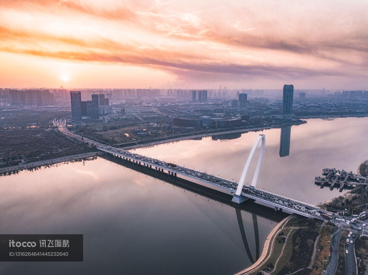 陕西,天空,江河