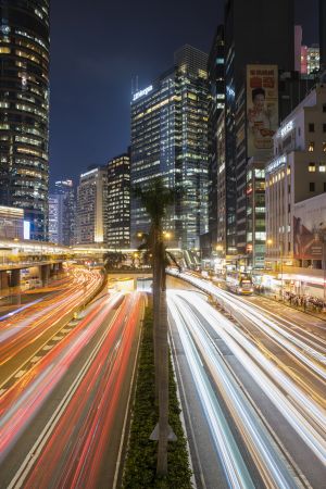 城镇,道路,城市道路,夜晚,都市,建筑,中国,香港