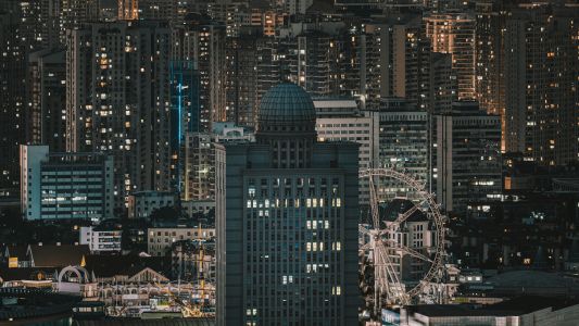 建筑,夜晚,建筑夜景,都市夜景,现代建筑