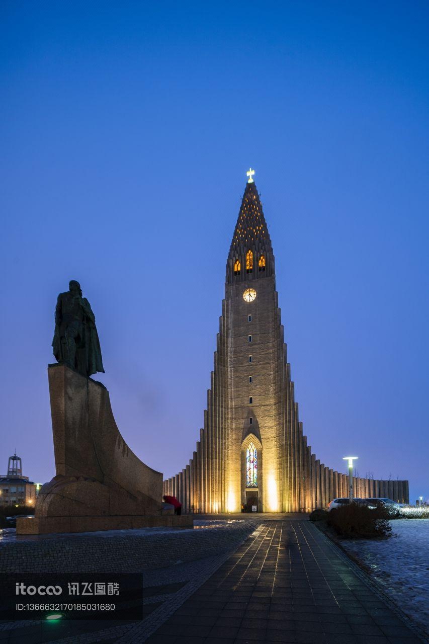 现代建筑,冰岛,雷克雅未克