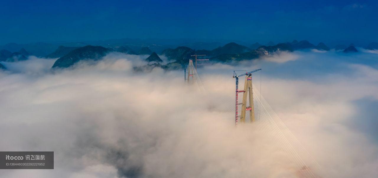 城镇,自然风光,天空