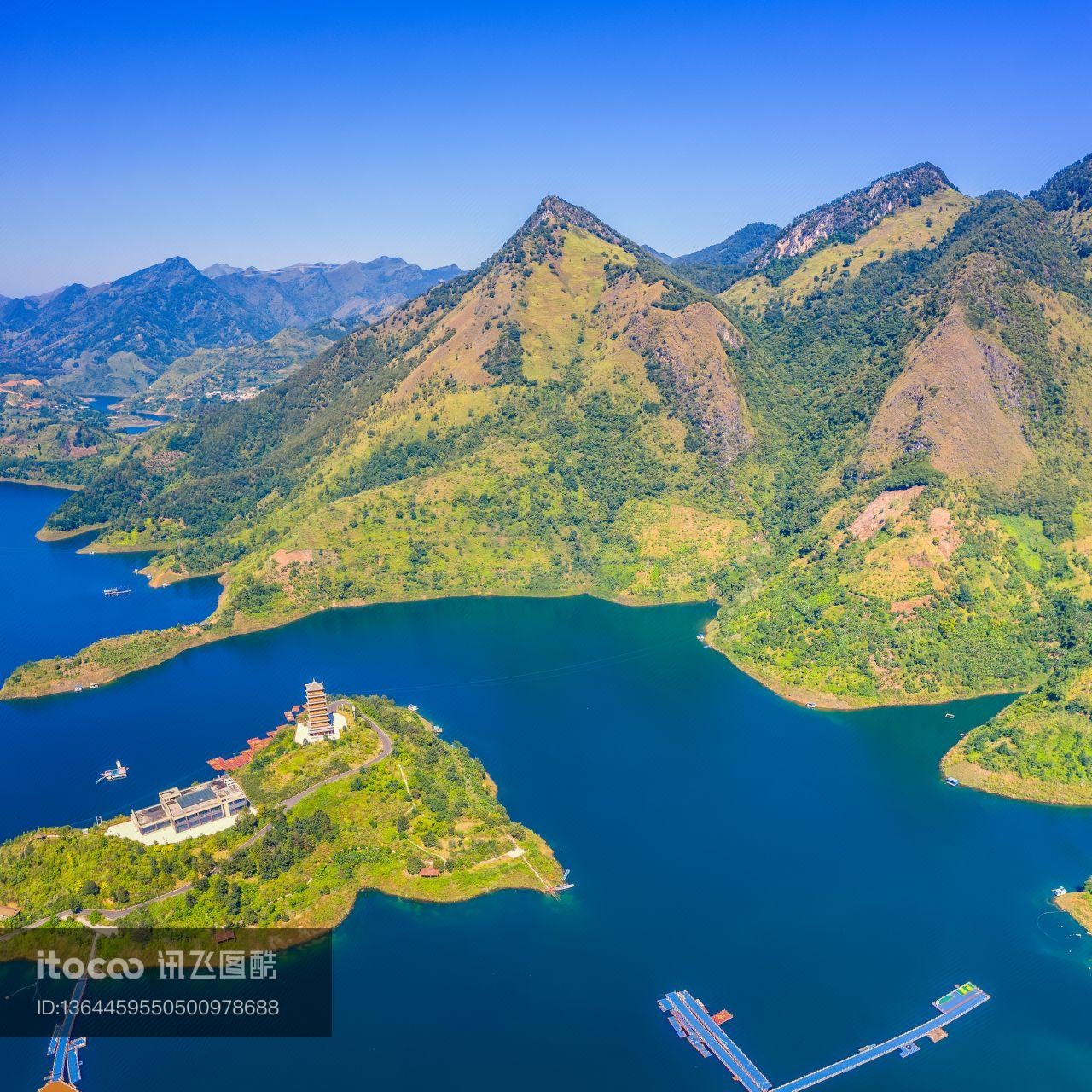 自然风光,森林,江河