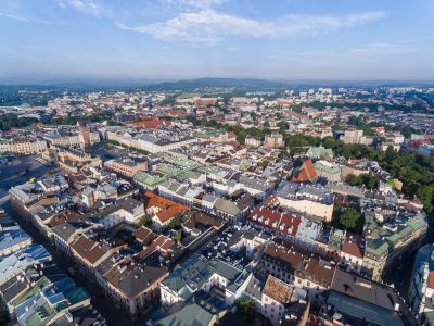 鸟瞰图,城镇,都市,建筑,国外,波兰,华沙