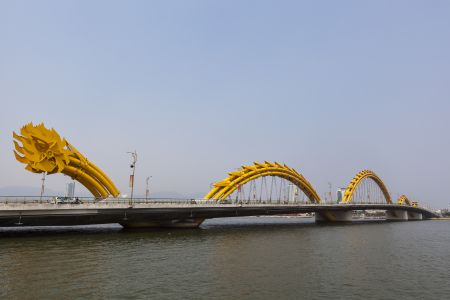 建筑,现代建筑,桥梁,自然风景,江河,国外,城镇,岘港