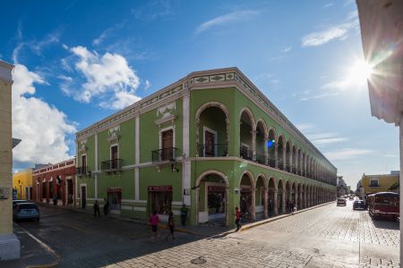 建筑,城市道路,街道,城镇,墨西哥,国外