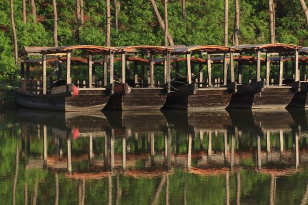 自然风光,交通工具,船,江河,植物,树木,北京