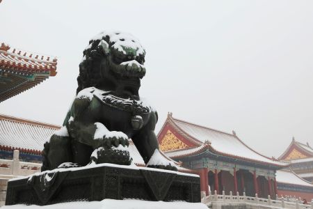 雕像,历史古迹,故宫,北京,景点,建筑,城镇