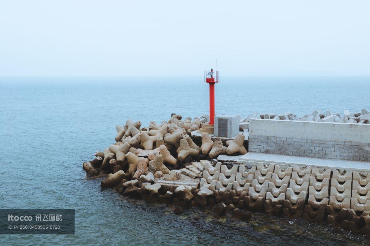 海洋,自然风光,灯塔