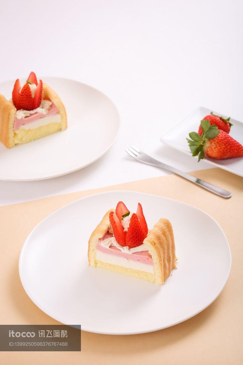 蛋糕,草莓,草莓小蛋糕