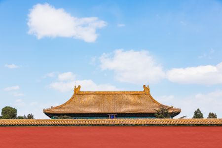 建筑,北海公园,故宫,传统建筑,城楼,屋檐,天空,历史古迹,中国,北京