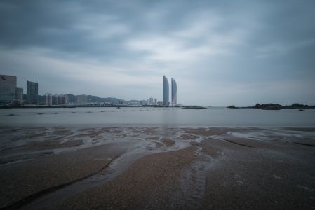 海滩,自然风光,海洋,岩石,天空,全景