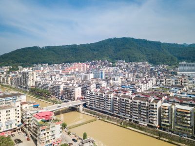 江河,自然风光,城镇,天空,山川