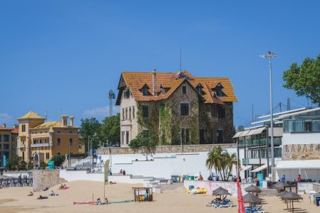 沙滩,建筑,西式建筑,葡萄牙,现代建筑,城镇,天空,国外