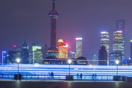 建筑,上海,城镇,夜晚,都市,外滩