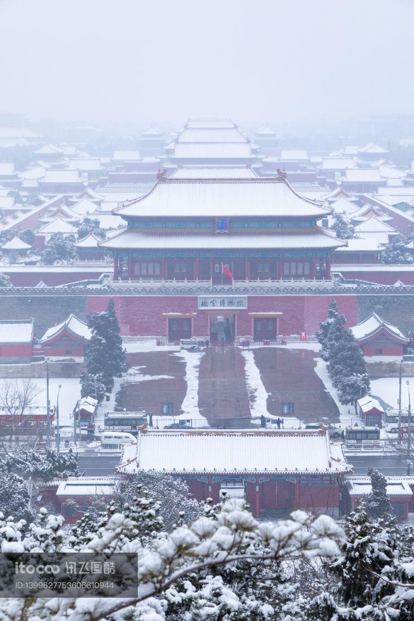建筑,冬天,中国