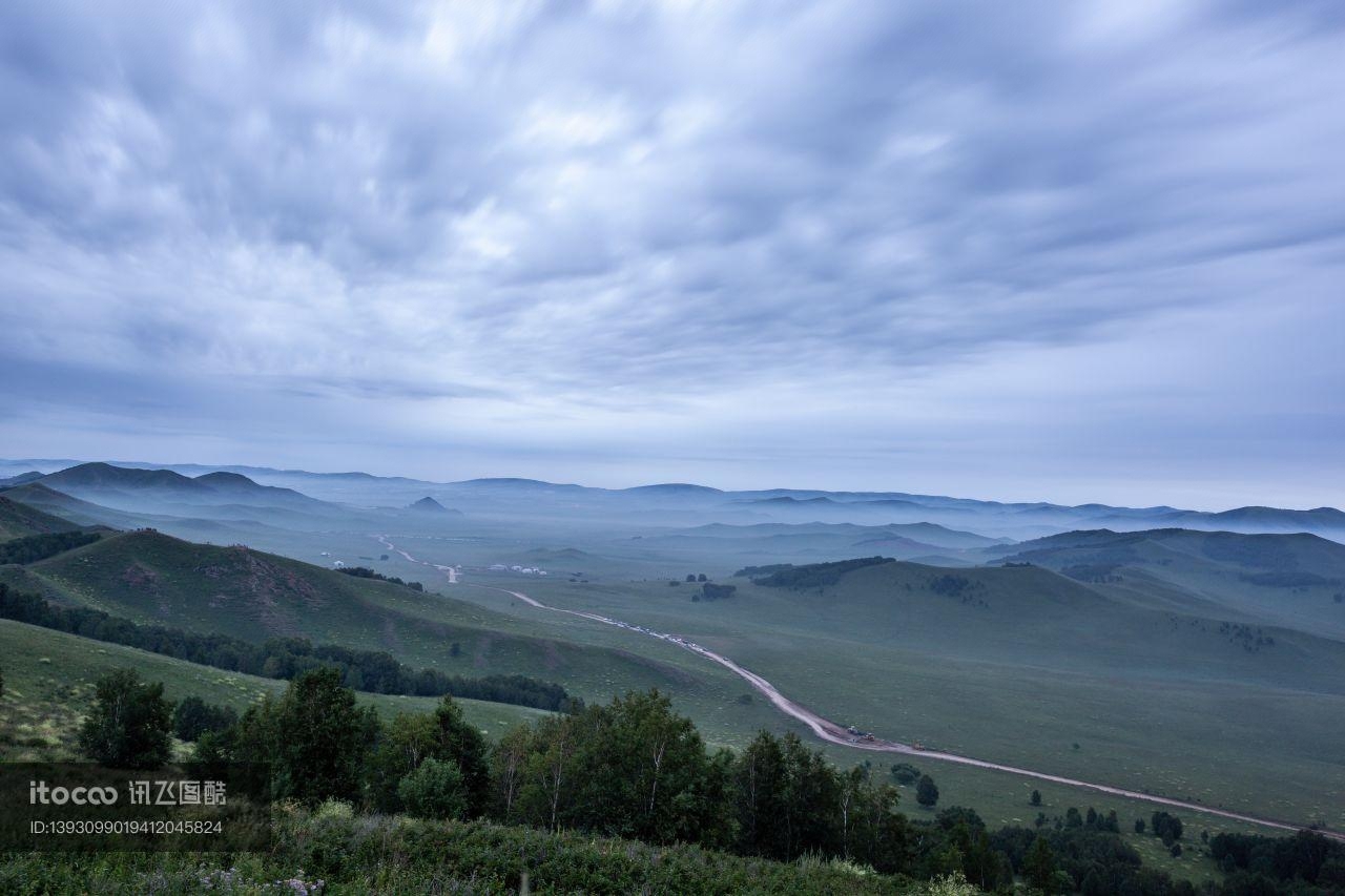 天空,自然风光,山川