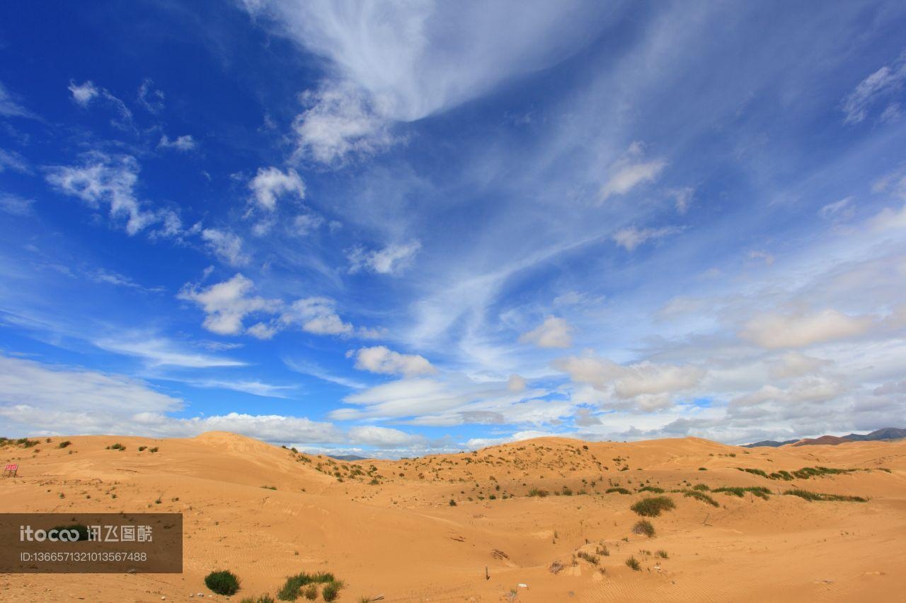 沙漠,天空,中国
