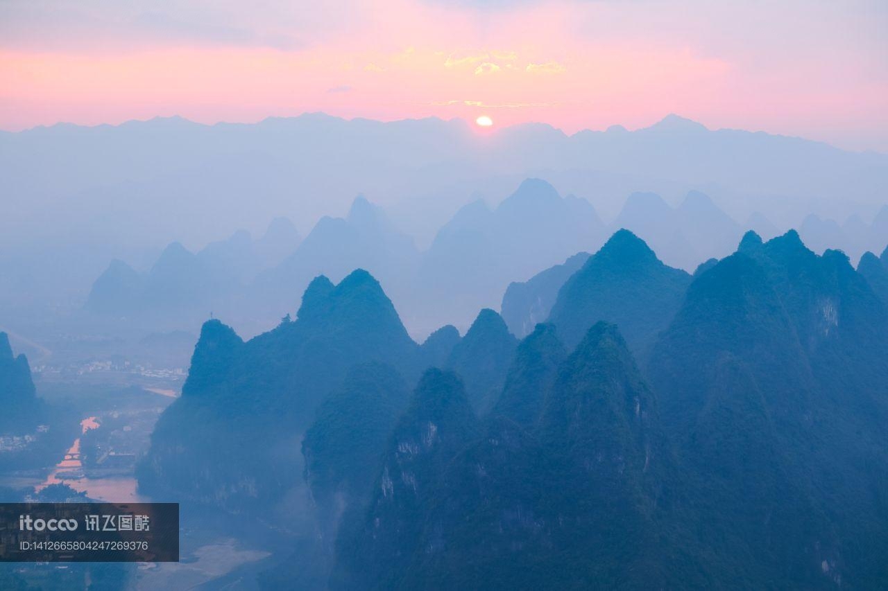 云雾,山峦,自然风景