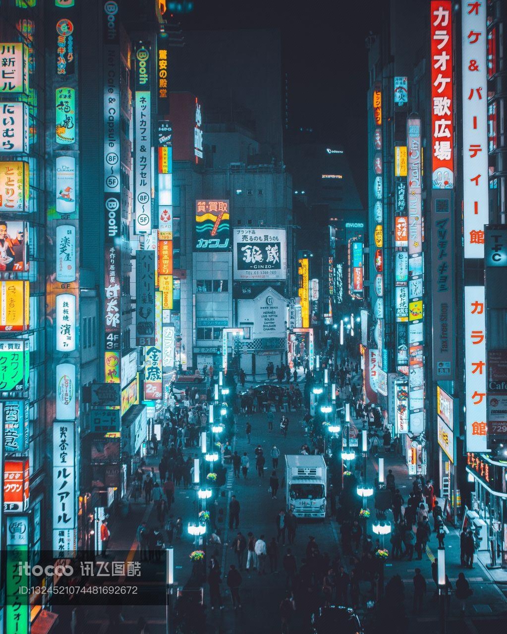 都市,银座,东京