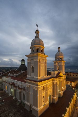 建筑,国外,乌云,古巴,城镇,天空,日落