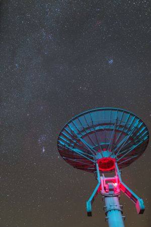 星空,自然风光,明安图镇,天文摄影,中国,内蒙古,卫星天线,物品