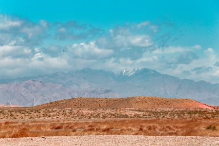 山峦,自然风光,山川,荒漠,天空,白云