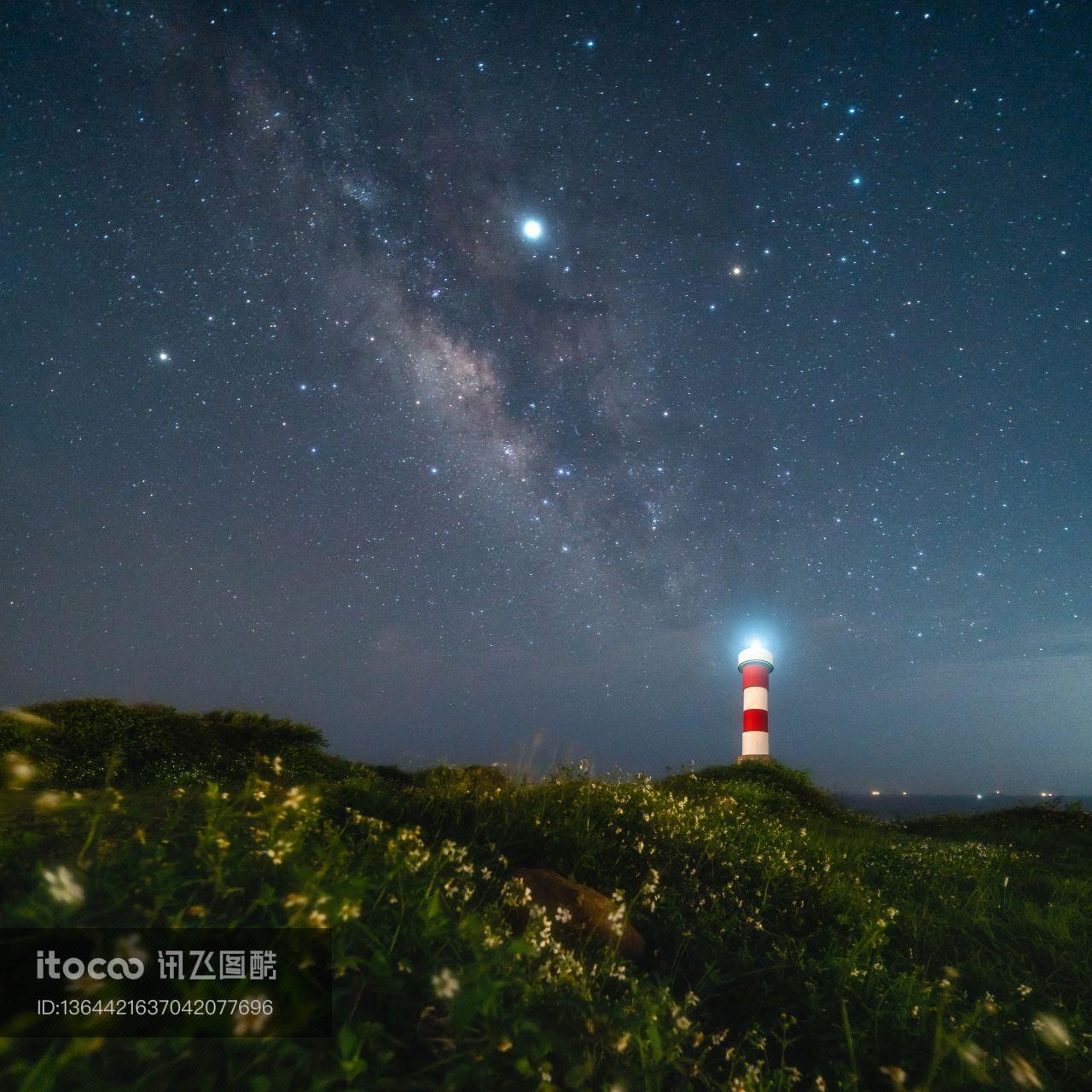 灯光,自然风光,星空