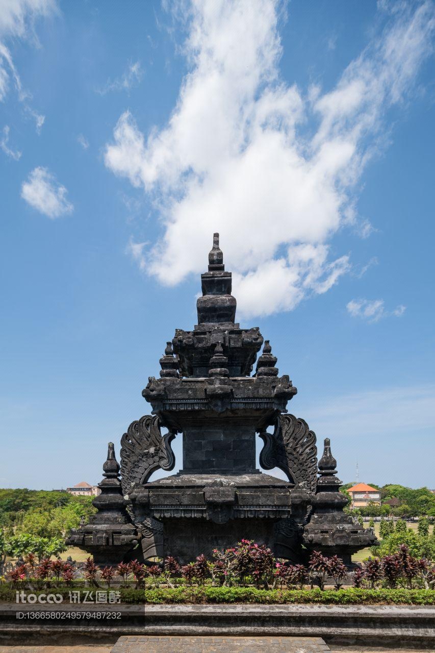 传统建筑,寺塔,印度尼西亚