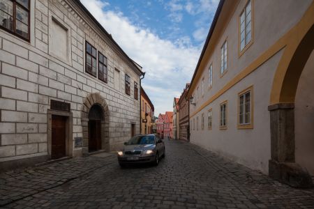 城市道路,建筑,城镇,道路,天空,国外,捷克