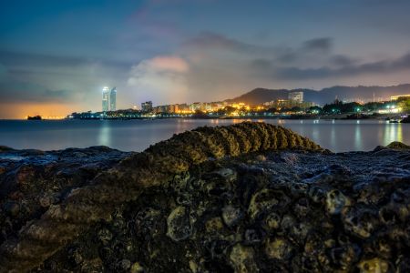 夜晚,夜景照明,都市夜景,建筑,自然风光,城镇,天空