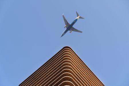 交通工具,飞机,仰拍,城市,生活工作