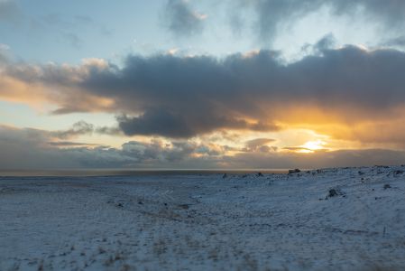 天空,霞光,冰雪,自然风光,白云,冰岛