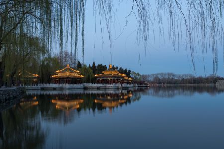 北海,公园,传统建筑,自然公园,湖泊,建筑,中国,北京