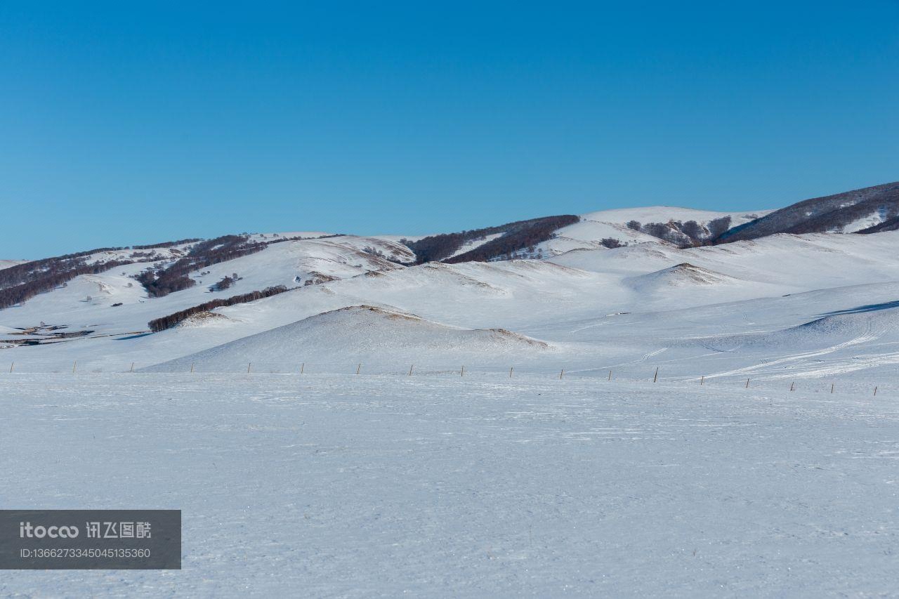 冰雪,雪原,自然风光