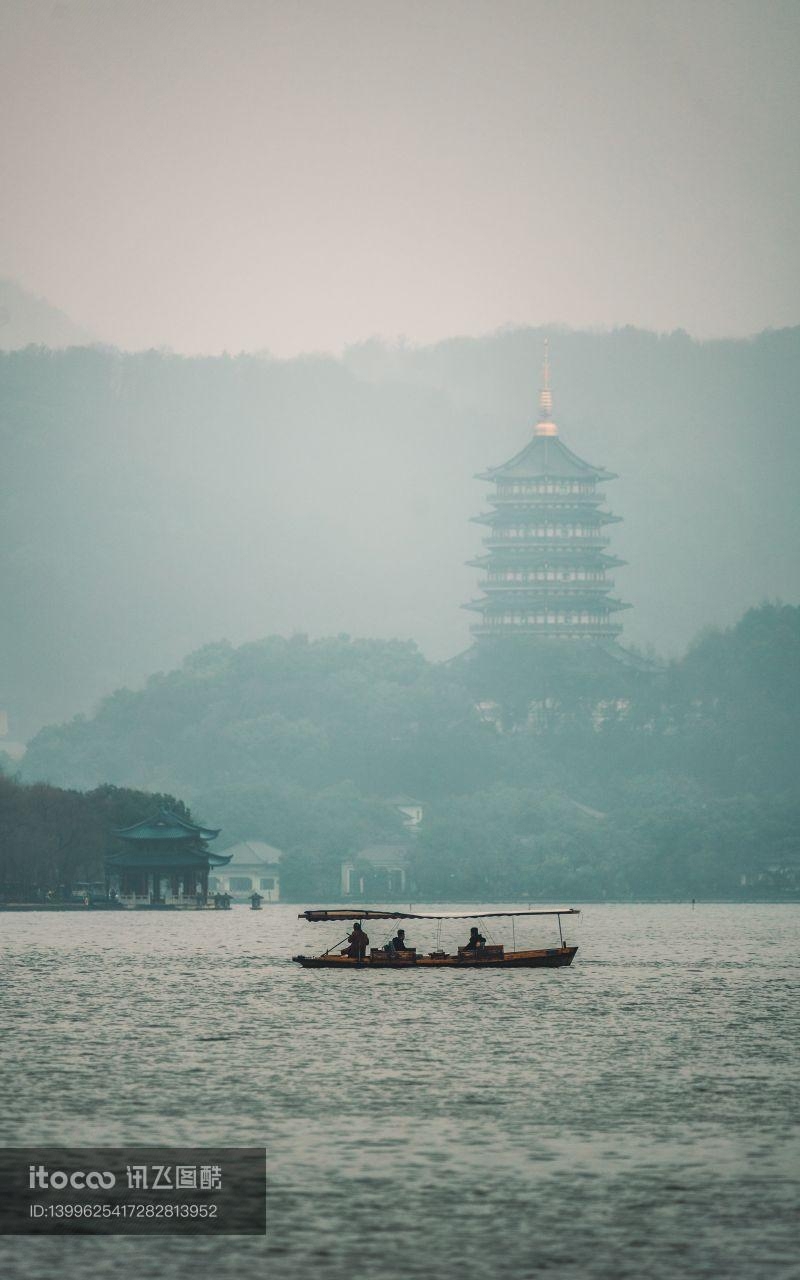 建筑,湖泊,历史古迹