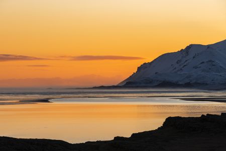 天空,霞光,冰雪,自然风光,白云,冰岛