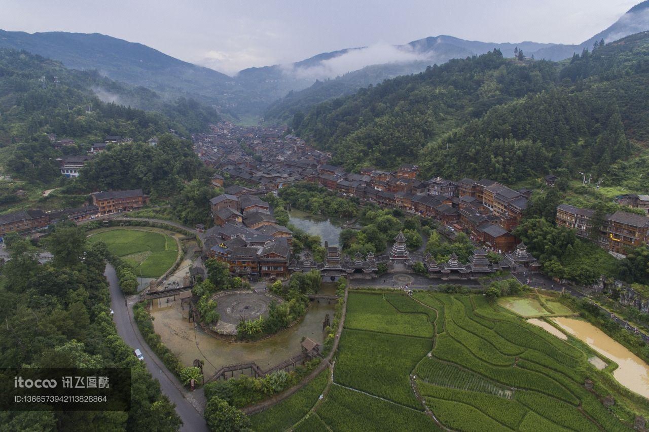 山川,村镇,肇兴侗寨