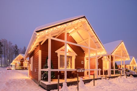 雪,现代建筑,度假别墅,建筑,芬兰,国外,城镇