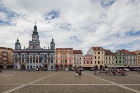 欧式建筑,民居,国外,建筑,村镇,天空,白云,捷克