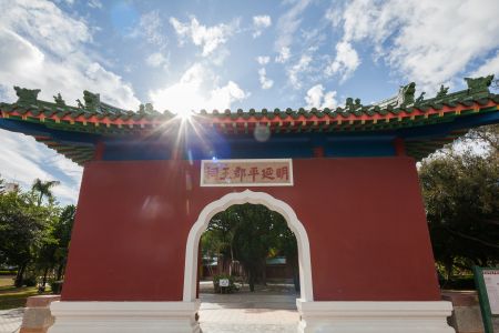 传统建筑,中式传统建筑,台中,建筑,城镇,宗教文化,台湾,中国