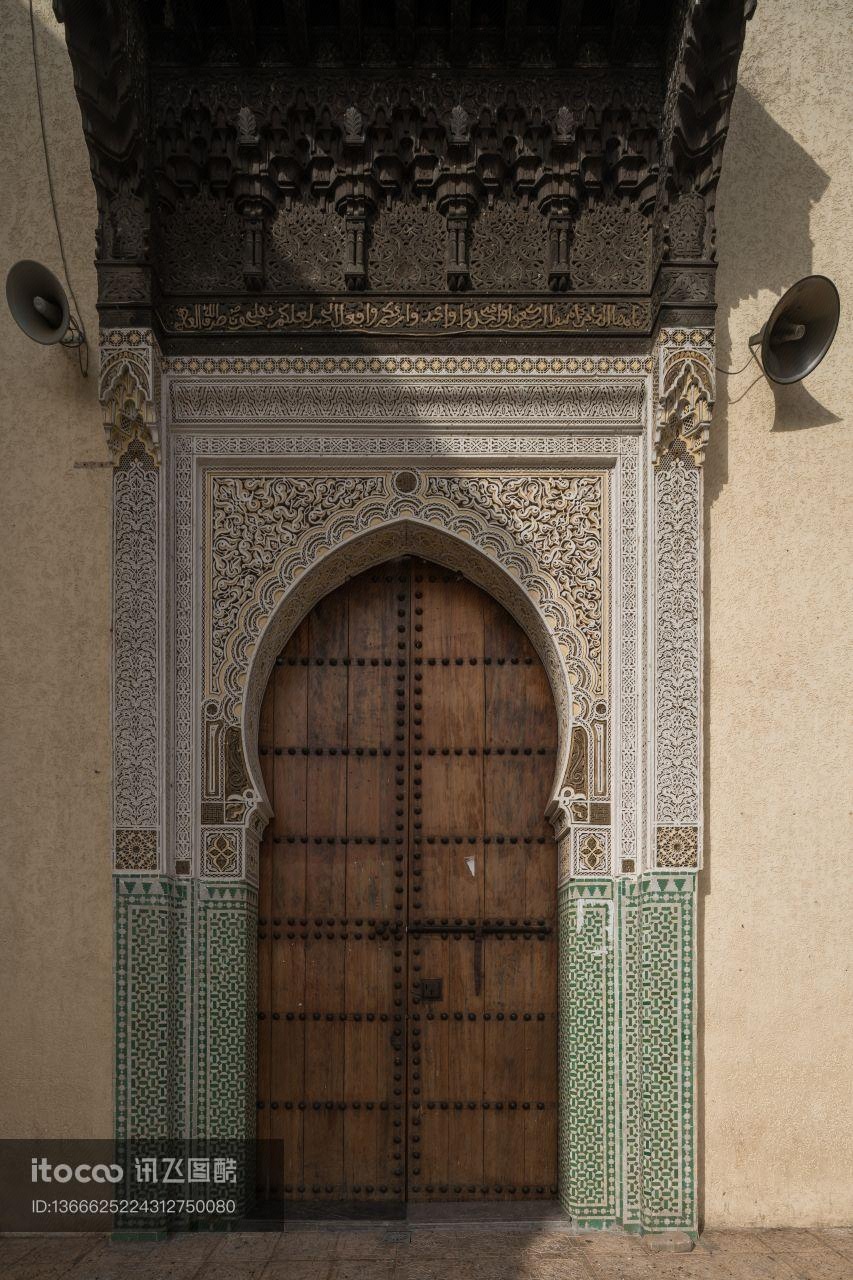 建筑,摩洛哥,门