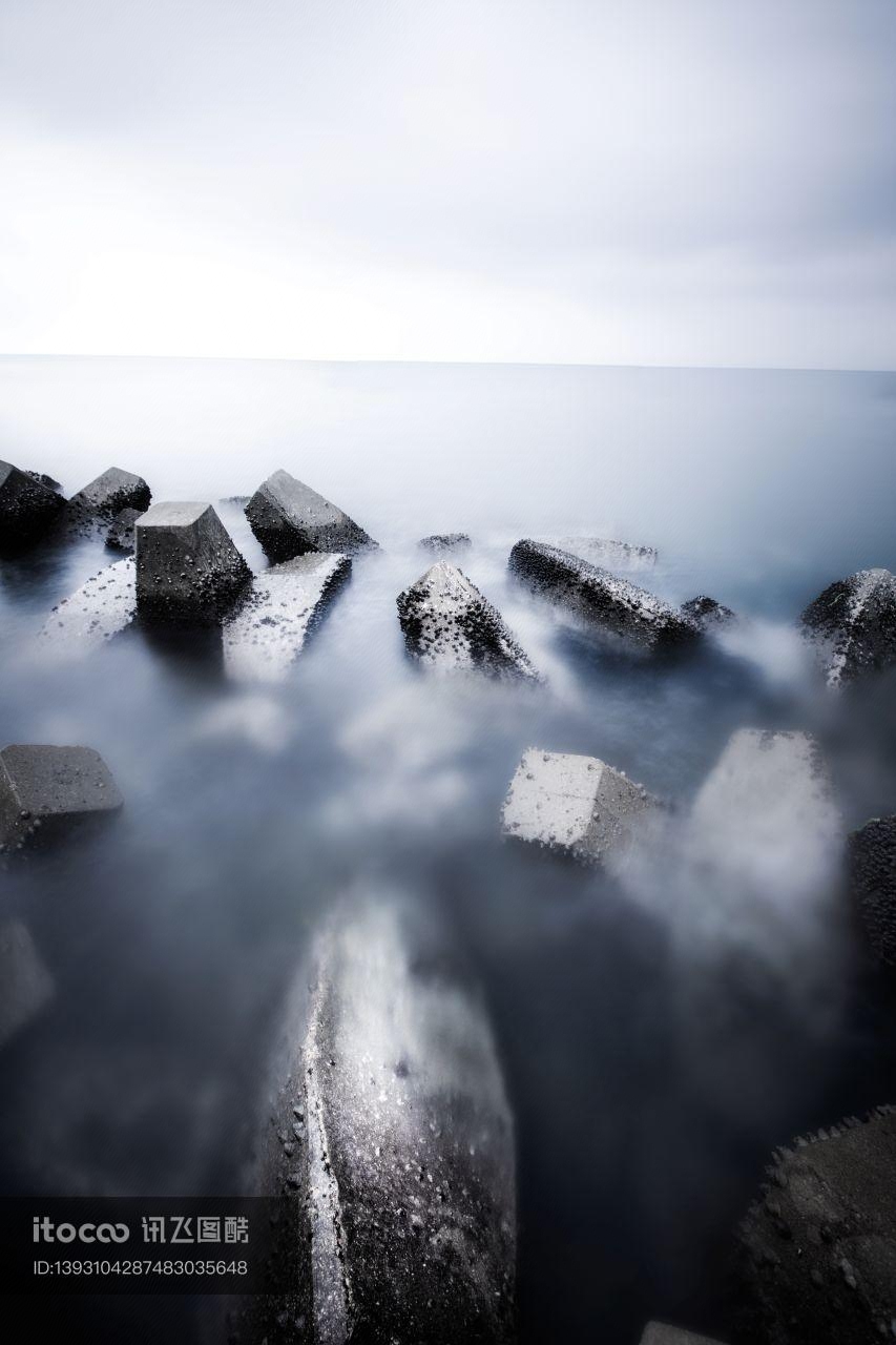 自然风光,天空,江河